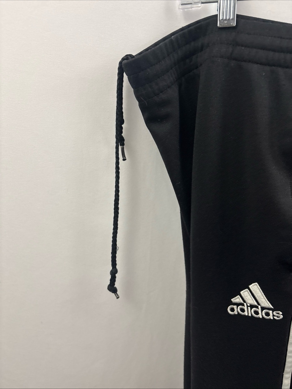 Adidas Pants Mens XL Black 3 Stripes Climacool Track Zip Ankle Joggers Athletic - Picture 6 of 11